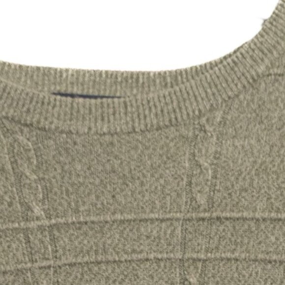 Dockers Size XL Cozy Olive Green Cable Knit Sweater - Picture 2 of 8